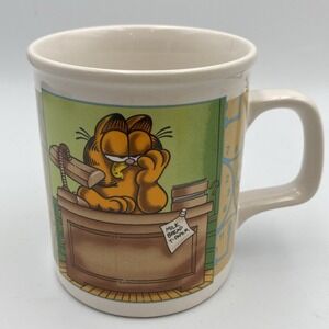 Garfield the Cat Coffee Mug I'm so Happy Here...I Could‎ Just Barf Jim Davis